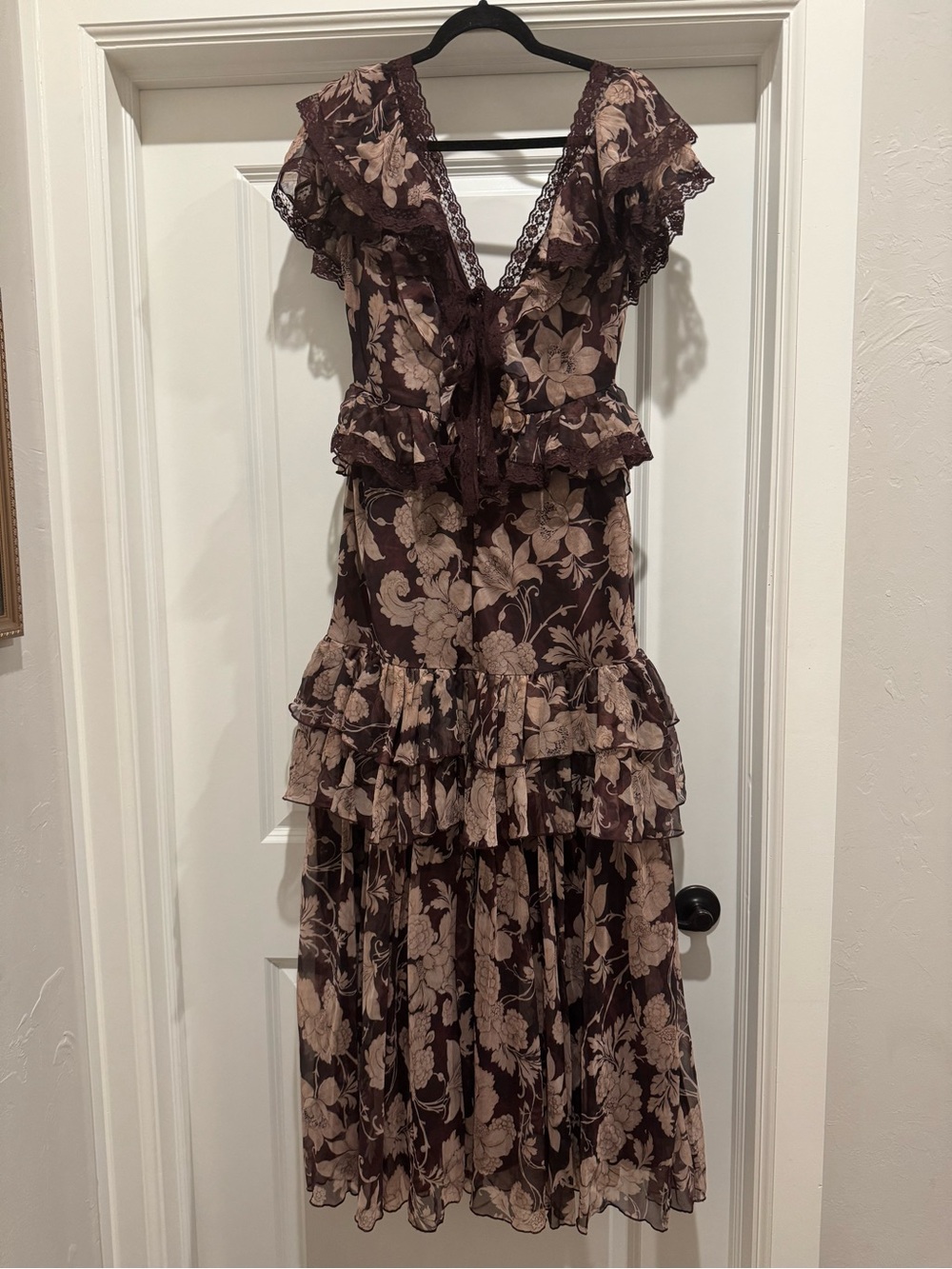 ASOS Floral Ruffle Dress - Picture 2 of 4